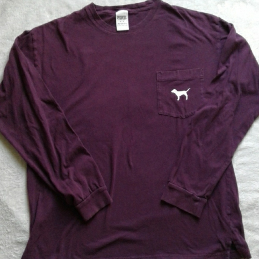 .Pink long sleeve shirt